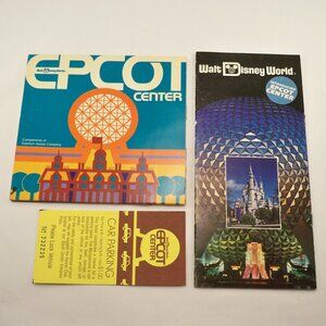 Disney World Epcot Guide 83, Brochure 83, Parking Vintage Ephemera